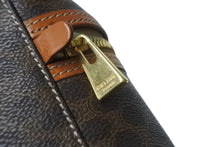 Load image into Gallery viewer, CELINE セリ－ヌ オ－ルドセリ－ヌ バニティバッグ ハンドバッグ マカダム柄 ゴールド金具 ブラウン MC96 良品 中古 56953