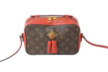 Load image into Gallery viewer, LOUIS VUITTON ルイヴィトン ショルダーバッグ M43557 サントンジュ フリージア ブラウン レッド ゴールド金具 美品 中古 56954