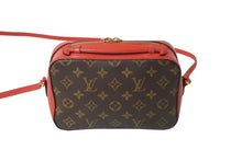 Load image into Gallery viewer, LOUIS VUITTON ルイヴィトン ショルダーバッグ M43557 サントンジュ フリージア ブラウン レッド ゴールド金具 美品 中古 56954