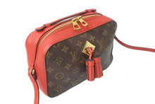 Load image into Gallery viewer, LOUIS VUITTON ルイヴィトン ショルダーバッグ M43557 サントンジュ フリージア ブラウン レッド ゴールド金具 美品 中古 56954