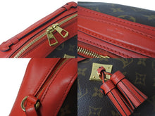 Load image into Gallery viewer, LOUIS VUITTON ルイヴィトン ショルダーバッグ M43557 サントンジュ フリージア ブラウン レッド ゴールド金具 美品 中古 56954