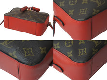 Load image into Gallery viewer, LOUIS VUITTON ルイヴィトン ショルダーバッグ M43557 サントンジュ フリージア ブラウン レッド ゴールド金具 美品 中古 56954