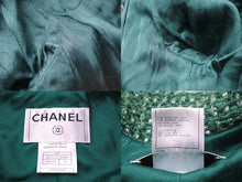Load image into Gallery viewer, CHANEL シャネル ジャケット ツイードジャケット マーチンゲール ベルト グリーン サイズ38 06C P27772V16008 美品 中古 56992
