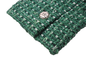 CHANEL シャネル ジャケット ツイードジャケット マーチンゲール ベルト グリーン サイズ38 06C P27772V16008 美品 中古 56992