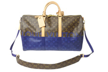 Load image into Gallery viewer, 極美品 LOUIS VUITTON ルイヴィトン M43861 キーポル50 モノグラムスプリット 2018 キムジョーンズ期 ブラウン ブルー 中古 57006