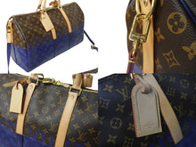 Load image into Gallery viewer, 極美品 LOUIS VUITTON ルイヴィトン M43861 キーポル50 モノグラムスプリット 2018 キムジョーンズ期 ブラウン ブルー 中古 57006