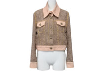 Load image into Gallery viewer, CHANEL シャネル ジャケット ツィード デニム ココボタン ピンク サイズ36 P58316V35584 美品 中古 57031