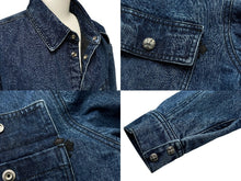 Load image into Gallery viewer, 新品未使用品 CHROME HEARTS クロムハーツ ダウンジャケット ワークドッグ デニム コットン ポリエステル インディゴ 中古 57035