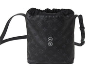 Load image into Gallery viewer, LOUIS VUITTON ルイヴィトン ショルダーバッグ フラグメントナノバッグ モノグラムエクリプス M43418 シルバー金具 美品 中古 57082