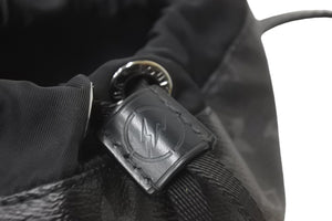 LOUIS VUITTON ルイヴィトン ショルダーバッグ フラグメントナノバッグ モノグラムエクリプス M43418 シルバー金具 美品 中古 57082