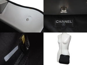 CHANEL シャネル ショルダーバッグ ヒップバッグ ココマーク 5番台 ブラック コットンジャージー 美品 中古 57126
