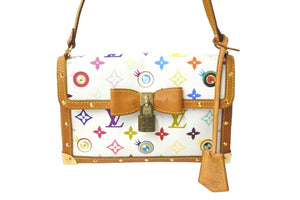 LOUIS VUITTON ルイヴィトン ハンドバッグ アイラブモノグラム ポシェットアイミスユー 村上隆 M92055 美品 中古 57134