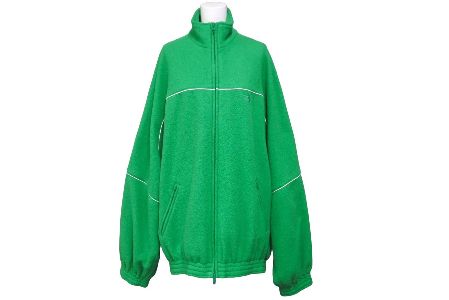 ヴィンテージ】BALENCIAGA レザー ノーカラー ジャケット パール