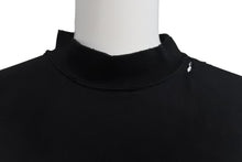 Load image into Gallery viewer, 新品同様 BALENCIAGA バレンシアガ PARIS MOON 半袖Ｔシャツ サイズ1 クラッシュ加工 739028TOVE41055 ブラック 中古 57141