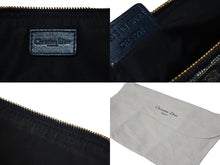 Load image into Gallery viewer, Christian Dior クリスチャンディオール ハンドバッグ トロッター サドル ポーチ ネイビー 総柄 美品 中古 57170