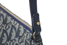 Load image into Gallery viewer, Christian Dior クリスチャンディオール ハンドバッグ トロッター サドル ポーチ ネイビー 総柄 美品 中古 57170