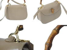 Load image into Gallery viewer, GUCCI グッチ ショルダーバッグ 2WAY ブラウン系 カーフスキン バンブーミニ レザー 000 406 0188 ゴールド金具 美品 中古 57172