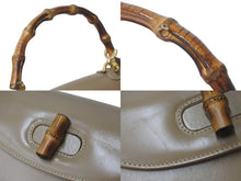 Load image into Gallery viewer, GUCCI グッチ ショルダーバッグ 2WAY ブラウン系 カーフスキン バンブーミニ レザー 000 406 0188 ゴールド金具 美品 中古 57172
