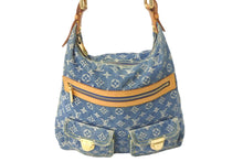 Load image into Gallery viewer, LOUIS VUITTON ルイヴィトン ハンドバッグ バギーGM モノグラムデニム M95048 ブルー ゴールド金具 美品 中古 57175