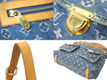Load image into Gallery viewer, LOUIS VUITTON ルイヴィトン ハンドバッグ バギーGM モノグラムデニム M95048 ブルー ゴールド金具 美品 中古 57175