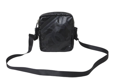 CHANEL シャネル ショルダーバッグ ココマーク スポーツライン 11番台 ブラック ライトグレー 美品 中古 57177