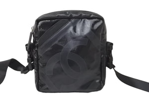 CHANEL シャネル ショルダーバッグ ココマーク スポーツライン 11番台 ブラック ライトグレー 美品 中古 57177