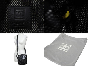 CHANEL シャネル ショルダーバッグ ココマーク スポーツライン 11番台 ブラック ライトグレー 美品 中古 57177