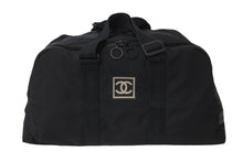 Load image into Gallery viewer, CHANEL シャネル ボストンバッグ スポーツライン 7番台 ココマーク ブラック ナイロン ブラック金具 美品 中古 57185