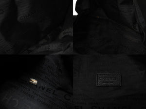 CHANEL シャネル ボストンバッグ スポーツライン 7番台 ココマーク ブラック ナイロン ブラック金具 美品 中古 57185