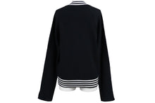 Load image into Gallery viewer, CHANEL シャネル ブルゾン ロゴテープニットジャケット 04P スポーツライン コットン サイズ38 P22870V01521 美品 中古 57213