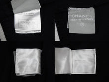 Load image into Gallery viewer, CHANEL シャネル ブルゾン ロゴテープニットジャケット 04P スポーツライン コットン サイズ38 P22870V01521 美品 中古 57213