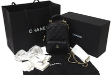 Load image into Gallery viewer, 新品未使用 CHANEL シャネル リュック ミニリュック チェーン ココマーク ブラック キャビアスキン シルバー金具 中古 57214