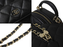 Load image into Gallery viewer, 新品未使用 CHANEL シャネル リュック ミニリュック チェーン ココマーク ブラック キャビアスキン シルバー金具 中古 57214