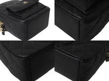 Load image into Gallery viewer, 新品未使用 CHANEL シャネル リュック ミニリュック チェーン ココマーク ブラック キャビアスキン シルバー金具 中古 57214