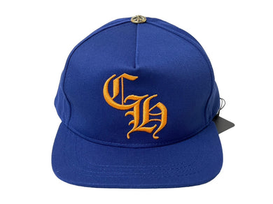 新品未使用 CHROME HEARTS クロムハーツ ベースボールキャップ 5パネル CHキャップ ネイビー イエロー シルバー925 フリー 5721