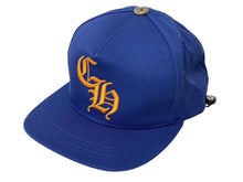 Load image into Gallery viewer, 新品未使用 CHROME HEARTS クロムハーツ ベースボールキャップ 5パネル CHキャップ ネイビー イエロー シルバー925 フリー 5721