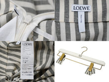 Load image into Gallery viewer, 極美品 LOEWE ロエベ 膝丈スカート レディース ホワイト ベージュ ストライプ S2185011FA 中古 57223