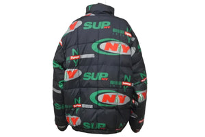 シュプリーム SUPREME NY Reversible Puffy Jacket スリムジャケット 2018AW ポリエステル ブラック 良品 中古 57236 