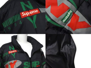 シュプリーム SUPREME NY Reversible Puffy Jacket スリムジャケット 2018AW ポリエステル ブラック 良品 中古 57236 
