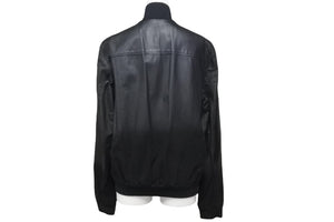 YVES SAINT LAURENT イヴサンローラン 2WAY ジップレザージャケット ブラック 羊革 46 212276 Y5SCA 美品 中古 57247 