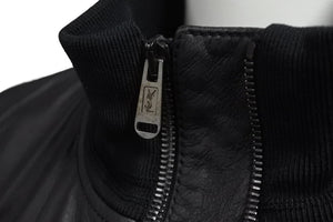 YVES SAINT LAURENT イヴサンローラン 2WAY ジップレザージャケット ブラック 羊革 46 212276 Y5SCA 美品 中古 57247 