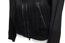 画像をギャラリービューアに読み込む, YVES SAINT LAURENT イヴサンローラン 2WAY ジップレザージャケット ブラック 羊革 46 212276 Y5SCA 美品 中古 57247 