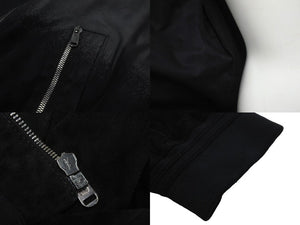 YVES SAINT LAURENT イヴサンローラン 2WAY ジップレザージャケット ブラック 羊革 46 212276 Y5SCA 美品 中古 57247 