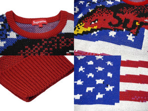 高評価アイテム Supreme シュプリーム 21SS デジタル フラッグ セーター マルチ トップス