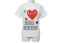 Load image into Gallery viewer, 未使用 プレイコムデギャルソン PLAY COMME des GARCONS Tシャツ AZ-T279 ホワイト Ｓ タグ付き 中古 57274