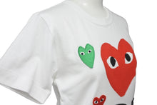 Load image into Gallery viewer, 未使用 プレイコムデギャルソン PLAY COMME des GARCONS Tシャツ AZ-T279 ホワイト Ｓ タグ付き 中古 57274