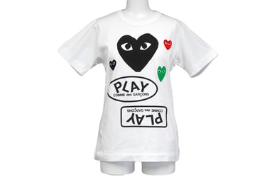 極美品 プレイコムデギャルソン PLAY COMME des GARCONS Tシャツ AZ-T281 ホワイト タグ付き 中古 57277