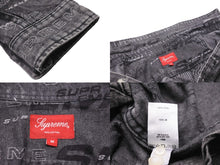 画像をギャラリービューアに読み込む, シュプリーム SUPREME DIMESIONS Logo DENIM SHIRT ディメンション デニムシャツ 2019AW 総柄ロゴ M 美品 中古 57283 