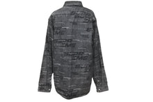 画像をギャラリービューアに読み込む, シュプリーム SUPREME DIMESIONS Logo DENIM SHIRT ディメンション デニムシャツ 2019AW 総柄ロゴ M 美品 中古 57283 