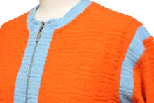 Load image into Gallery viewer, CHANEL シャネル カーディガン ココマーク パイル 02S ブルー オレンジ サイズ40 P19454V11234 美品 中古 57285